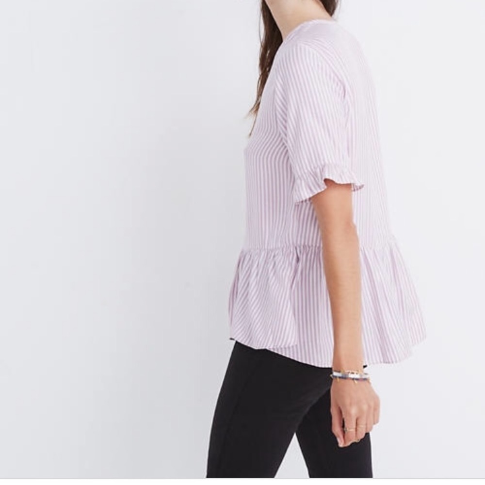Madewell- Studio ruffle hem top